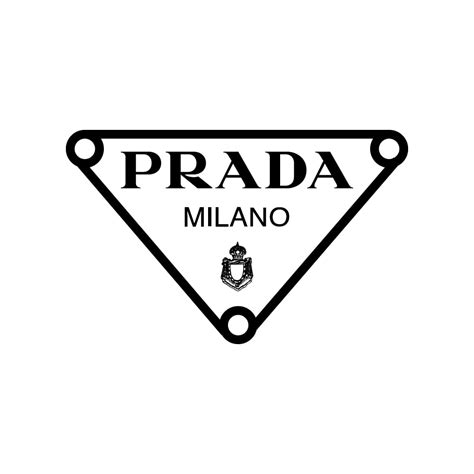 prada triagnel logo png|Prada logo image.